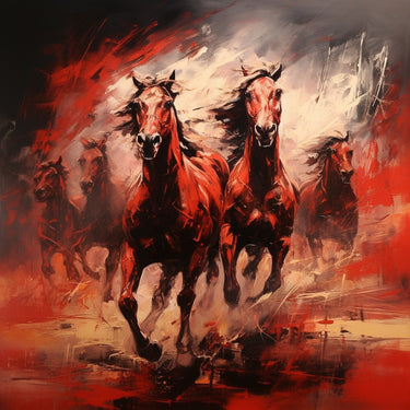 Red Horse Canvas